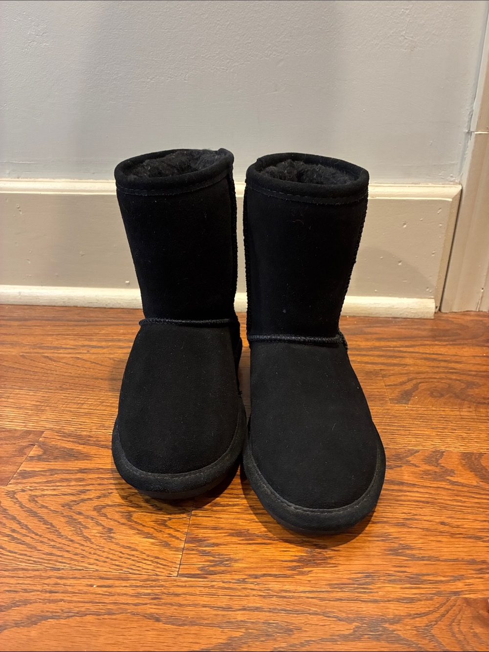 Girls black Bearpaw Winter Boots size 13